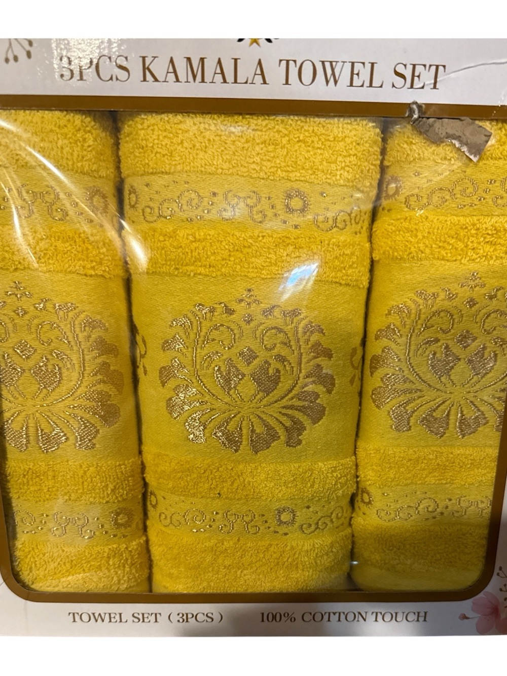 Packs of 2 Towel set 100% cotton
